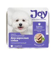 JOY ГИПО МИНИ 100г консервированный корм для собак мясной паштет с индейкой