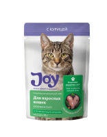 JOY ИММУНО 85 г КОРМ ДЛЯ ПОДДЕРЖАНИЯ ИММУНИТЕТА У ВЗРОСЛЫХ КОШЕК  КУСОЧКИ В СОУСЕ  С КУРИЦЕЙ