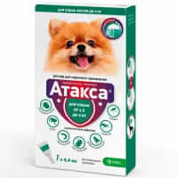 Атакса, раствор для наружного применения 0,4мл, №1 от 1.5 до 4кг