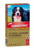 Адвантикс капли 6,0 (4пип) д/собак более 40-60кг п/паразит