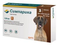 Симпарика, табл 120 мг (уп. 3 табл.) от 40-60 кг.