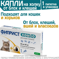 Фиприст Комбо раствор для наружного применения, 1x0,5 мл