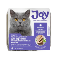 JOY УРО 100г консервированный корм для стерилизованных кошек для профилактики уролитиаза и цистита