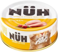 NUH Беззерновой влажный корм для взрослых кошек.Цыплёнок.100 гр.NUH ключ