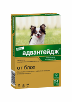 Адвантейдж капли (4пип) д/собак до 4кг п/паразит