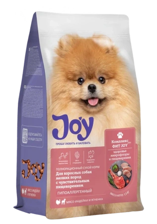 JOY ФИТ МИНИ 1,5 кг сухой корм для взрослых собак мелких пород c чувствительным пищеварением