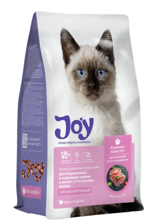 JOY БЕБИ 7 кг сухой корм для беременных и кормящих кошек и котят с 1-го месяца
