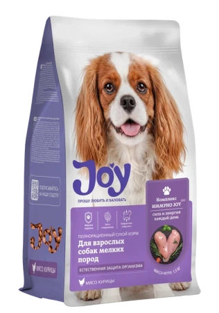 JOY ИММУНО МИНИ 0,6 кг полнорационный сухой корм для взрослых собак мелких пород