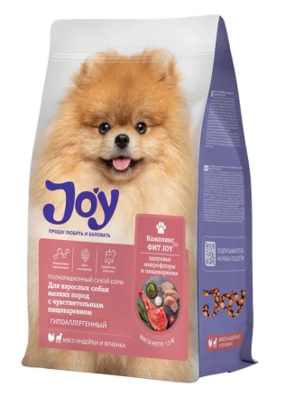 JOY ФИТ МИНИ 1,5 кг сухой корм для взрослых собак мелких пород c чувствительным пищеварением