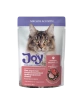 JOY ЭНДЖОЙ 85 г КОРМ ДЛЯ СТЕРИЛИЗОВАННЫХ КОШЕК КУСОЧКИ В СОУСЕ МЯСНОЕ АССОРТИ