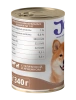 JOY ФИТ 340г консервированный гипоаллергенный корм для собак c чувствительным пищеварением с телятиной и ягненком