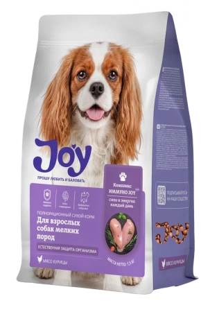 JOY ИММУНО МИНИ 0,6 кг полнорационный сухой корм для взрослых собак мелких пород