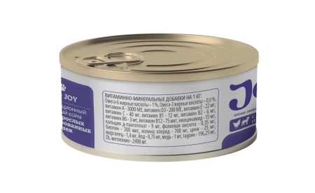 JOY УРО 95г консервированный корм для стерилизованных кошек для профилактики уролитиаза и цистита с 